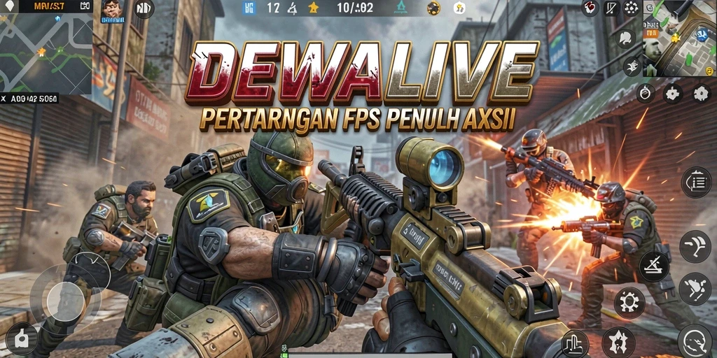 Tangkapan layar gameplay <strong>DEWALIVE</strong> menampilkan aksi menembak yang intens.