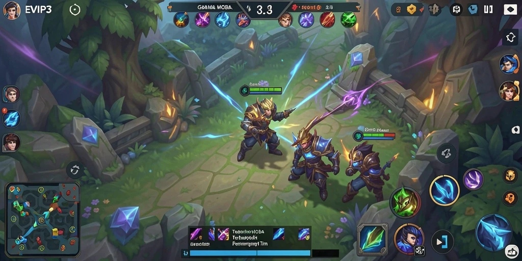 Tampilan gameplay seru di EVIP3 yang penuh aksi.
