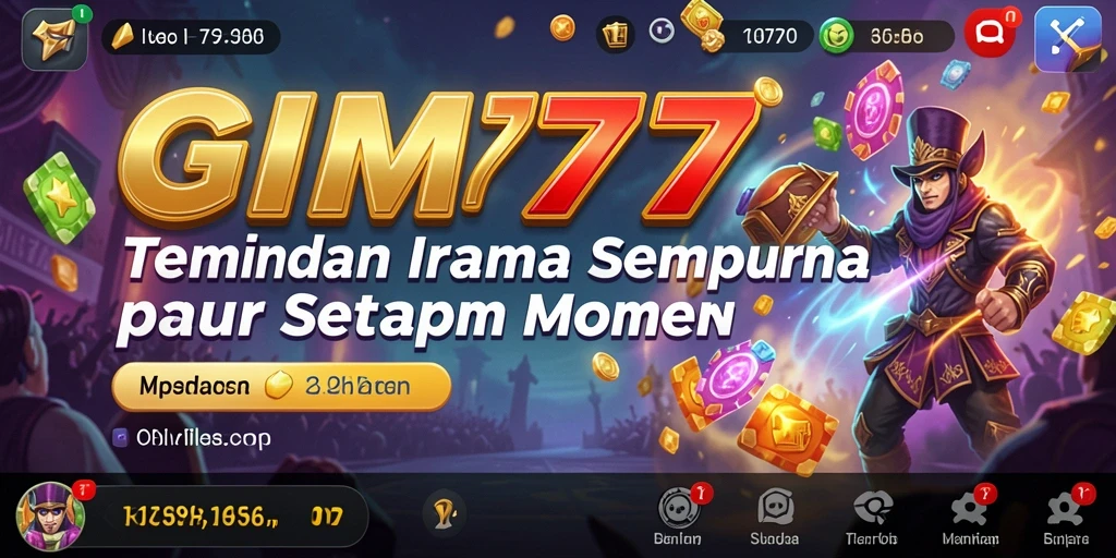 Tampilan gameplay dari <strong>GIM777</strong> dengan berbagai pilihan lagu dan fitur menarik.