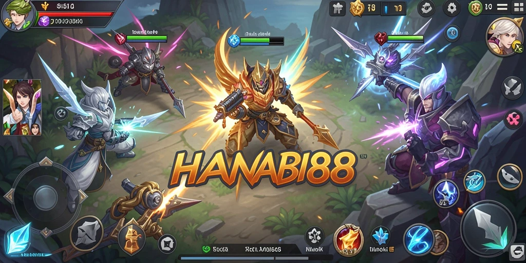 Tampilan gameplay strategis yang menarik dari HANABI88.