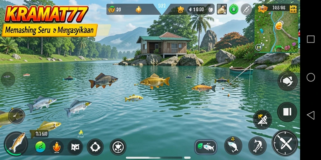 Tangkapan ikan yang mengesankan dalam KRAMAT77.