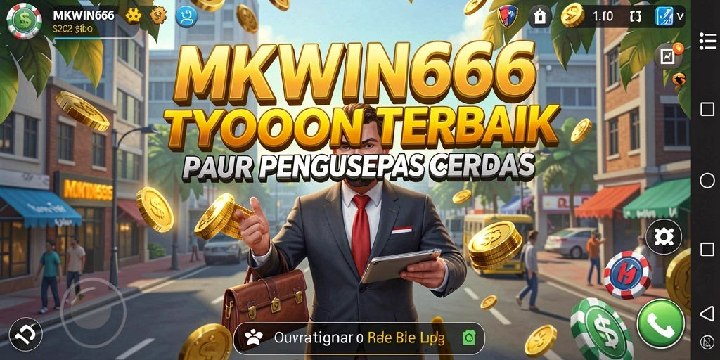 Screenshot gameplay MKWIN666 menampilkan manajemen bisnis yang dinamis.