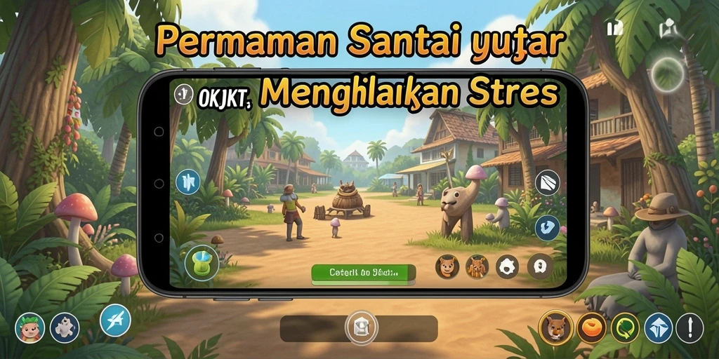 Tampilan gameplay OKJKT yang seru dan menghibur.