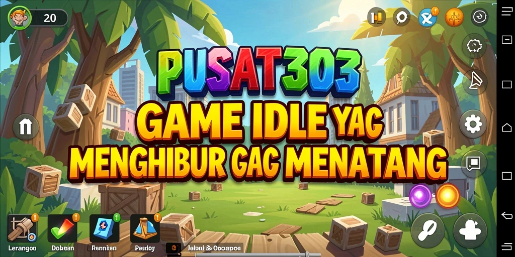 Screenshot gameplay PUSAT303 yang menunjukkan mekanik Idle yang menarik.
