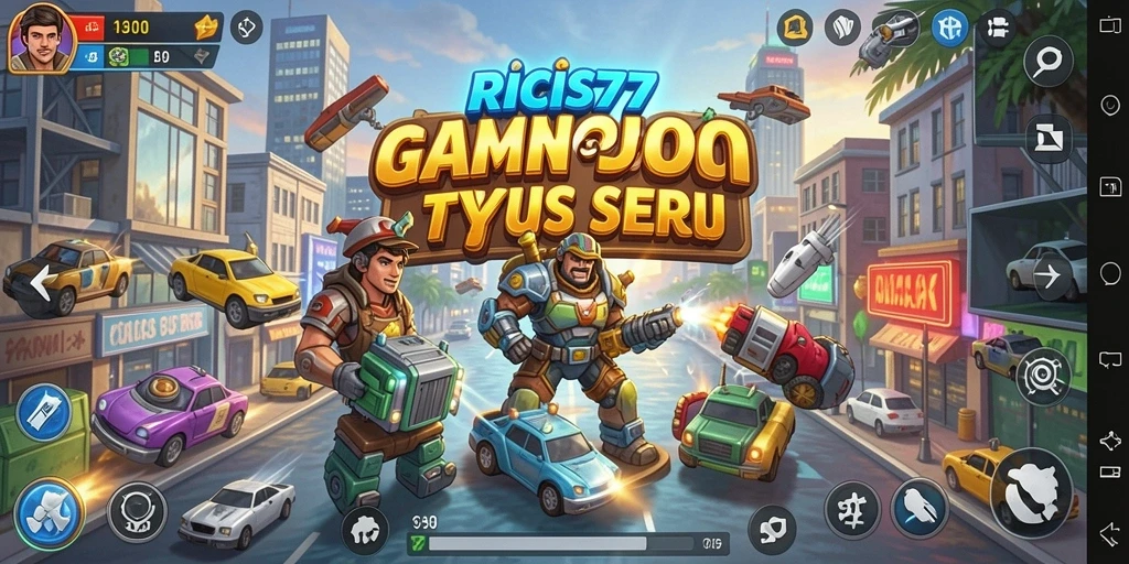 Screenshot gameplay RICIS77 menampilkan momen seru membangun bisnis Tycoon.