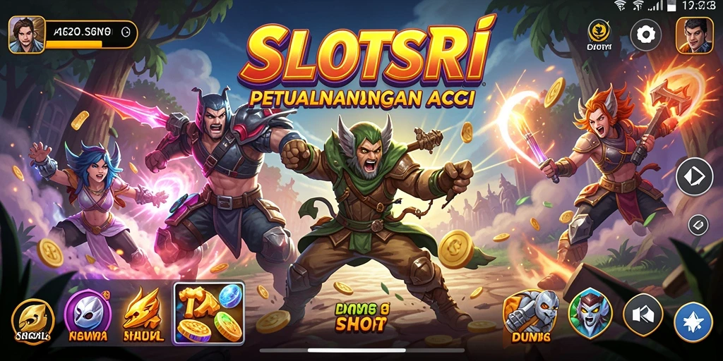 Screenshot SLOTSRI menampilkan aksi pertempuran seru dalam dunia ARPG.