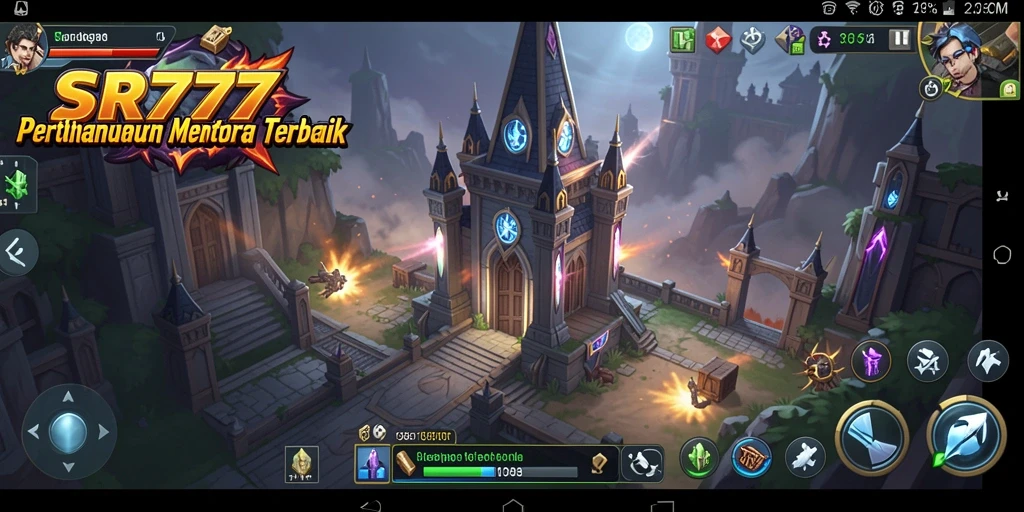 Tampilan gameplay SR777 dalam aksi Tower Defense yang mendebarkan.