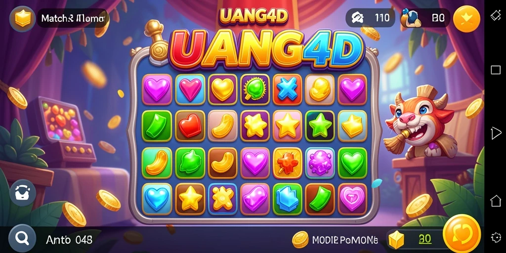 Tampilan gameplay seru UANG4D yang penuh warna.