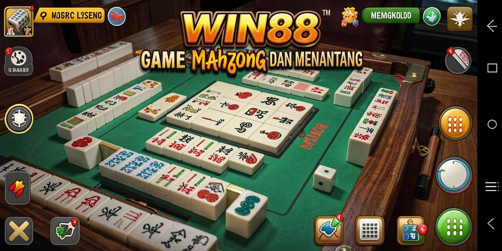 Screenshot utama WIN88 menampilkan gameplay Mahjong yang menarik.