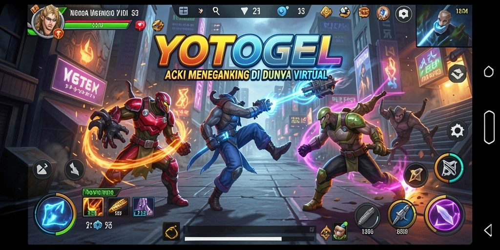 Tangkapan layar YOTOGEL menampilkan aksi seru saat bertarung di arena.